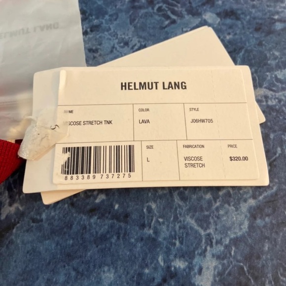 Helmut Lang Viscose Stretch T-Neck Sweater Knit - Picture 3 of 5